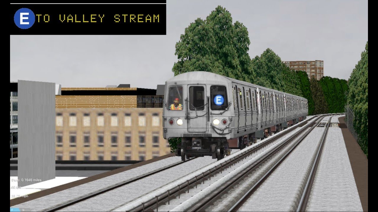 OpenBVE Fiction: E Train To Valley Stream-Nassau County (R44)