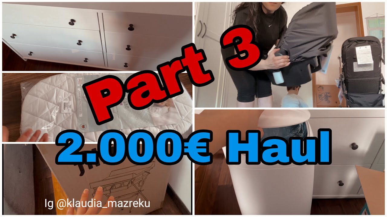 2.000€ shopping haul/😱🎀part 3\karroca/krevati/tavolina e nderrimit/vaska e bebit/AMAZON