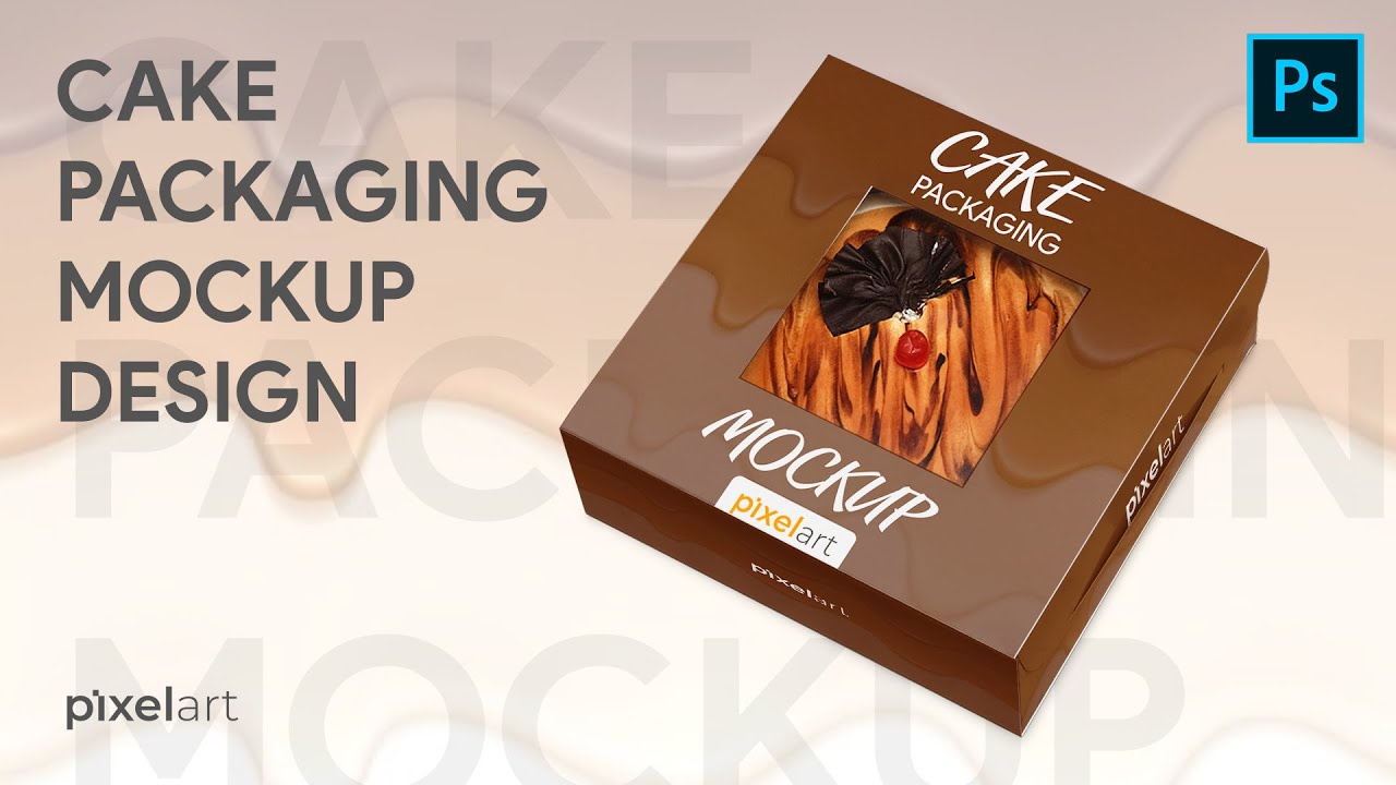 Cake Packaging Box Mockup Design | Photoshop Mockup Tutorials