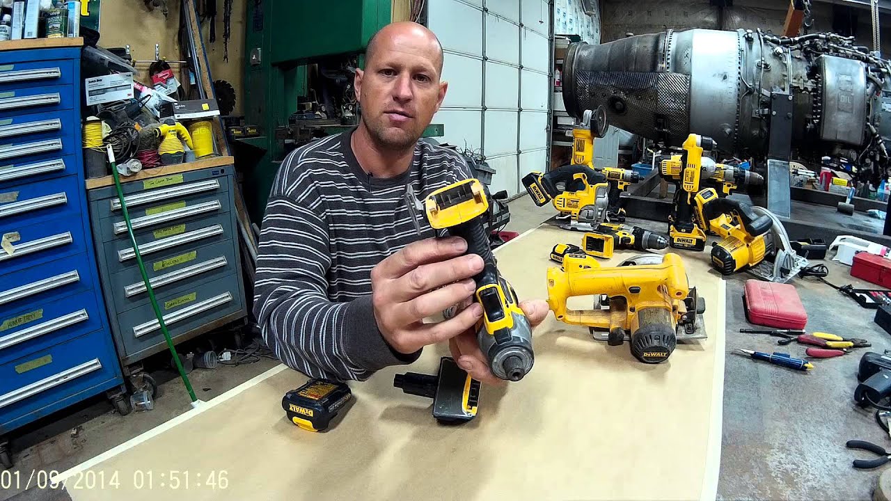 Dewalt Lithium battery to nicad adapter.  20V/12V to 14.4V/18V