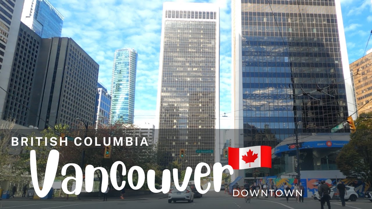 Tour around Downtown VANCOUVER, British Columbia | Canada [4K]