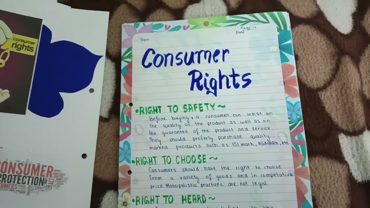 👏🏻Class 10th project 'CONSUMER RIGHTS' ✨ 🙌🏻contains 2 Case Studies with related questions & answers😱