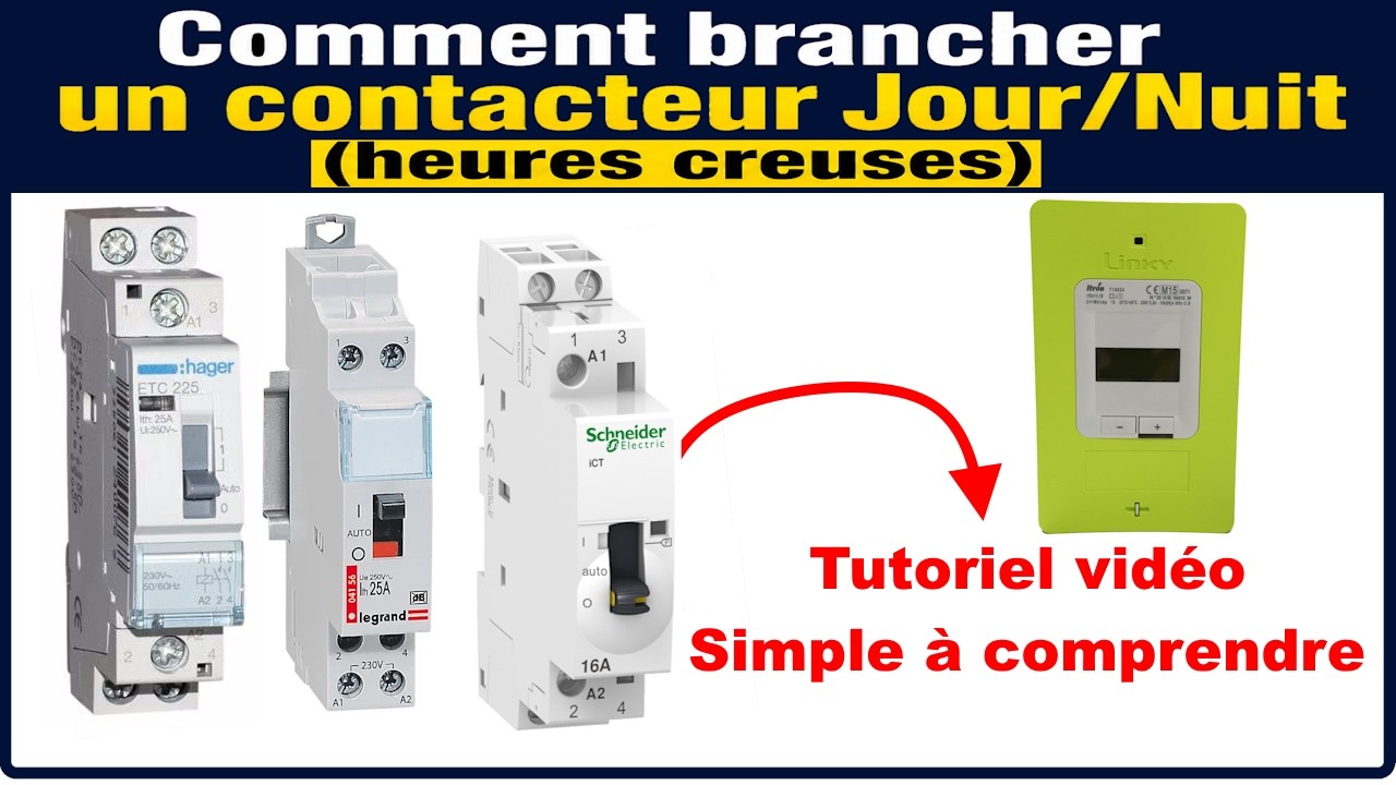 Comment brancher un contacteur jour-nuit pour chauffe-eau