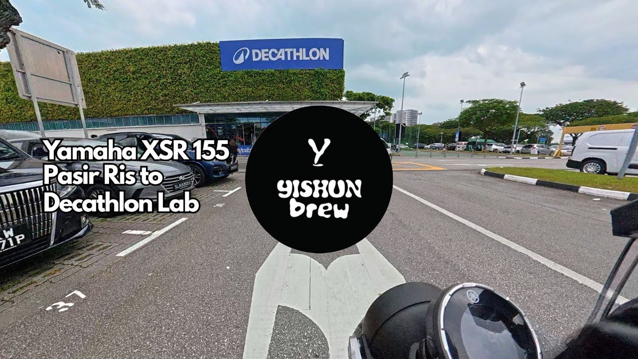 Pasir Ris to Decathlon Lab | Yamaha XSR 155 | Singapore | Engine/Road sounds