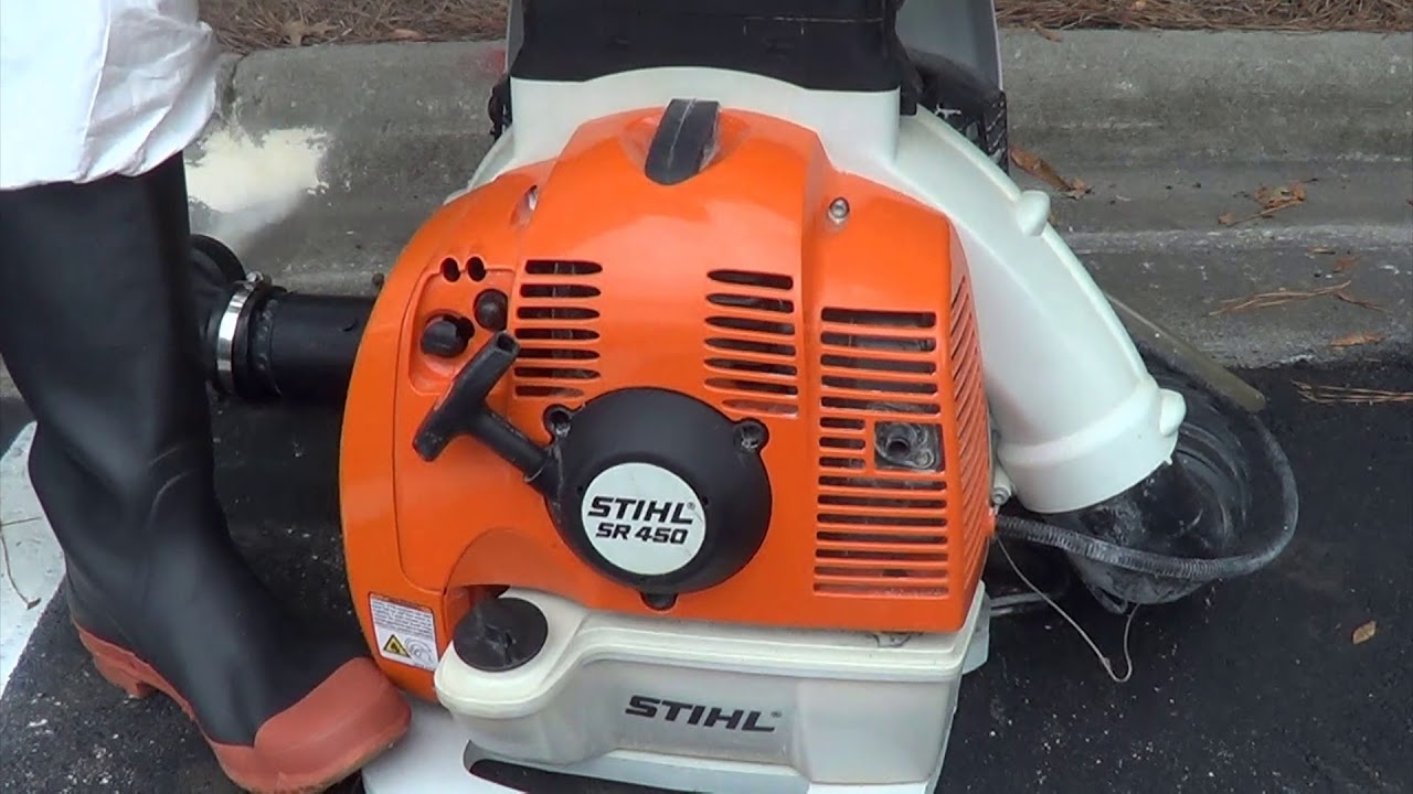 PureScience Poultry Mite Dust Demo: Stihl SR450 Backpack MistBlower