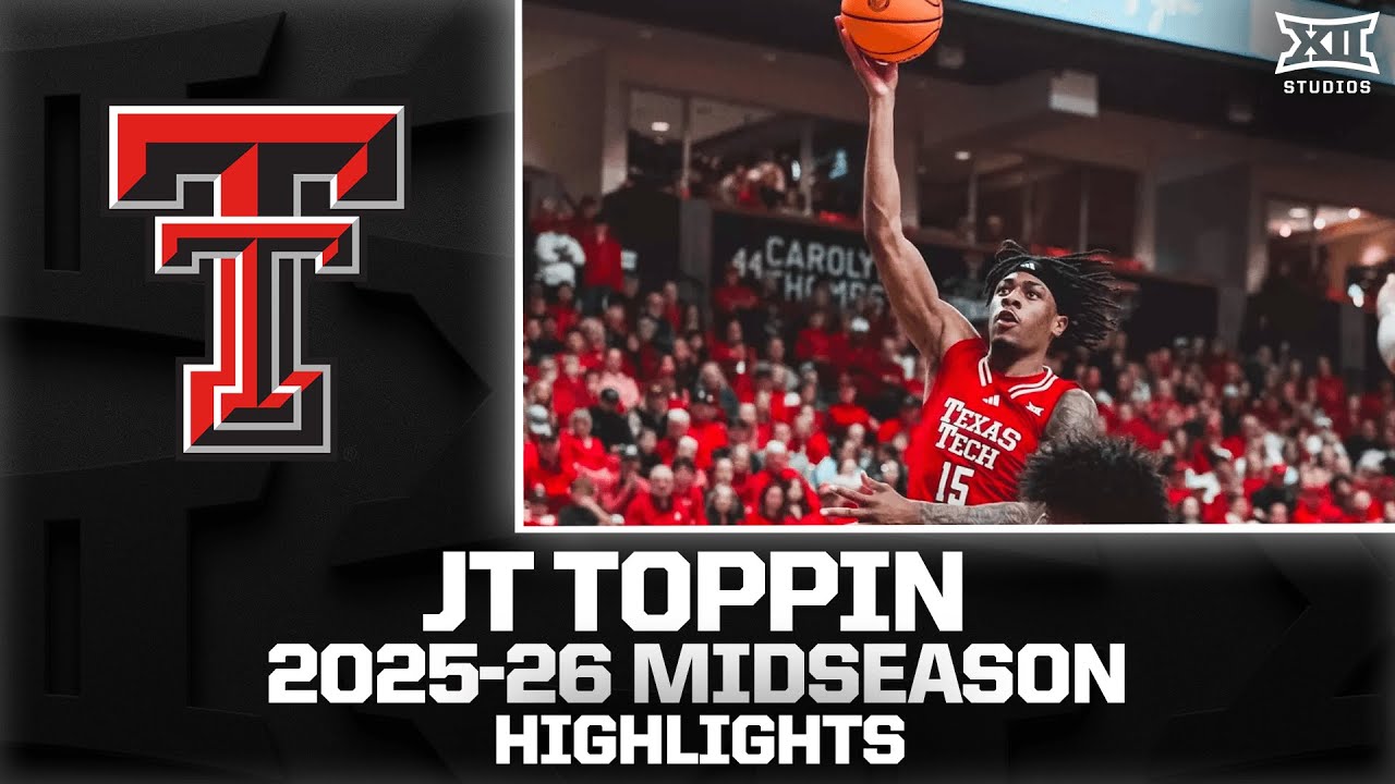 Texas Tech's JT Toppin Midseason Highlights | 2025-26 Big 12 Men's Basketball