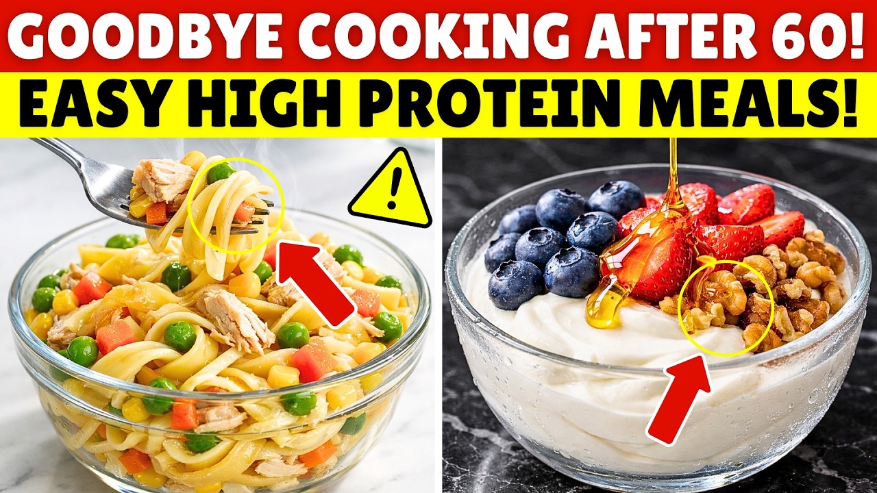 5 Easy No-Cook High-Protein Meals for Seniors When Too Tired to Cook | Senior Health Tips