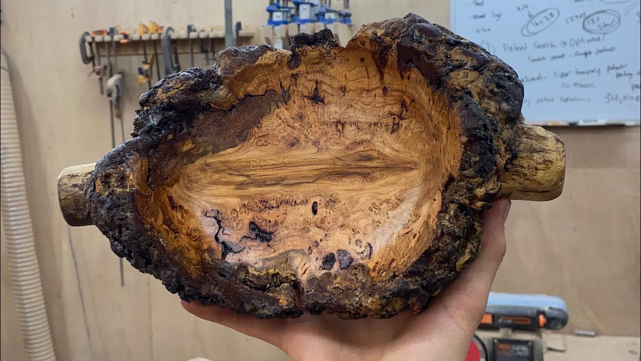 Making a Cherry Burl Bowl