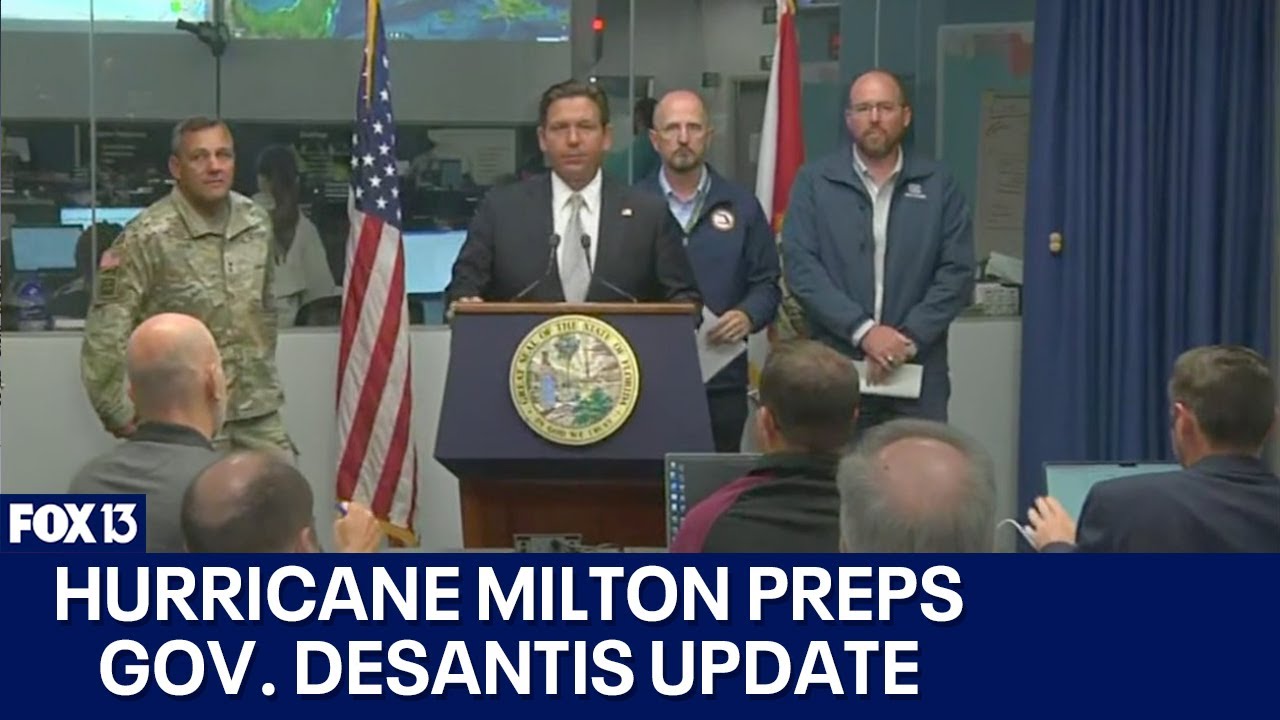 Gov. Ron DeSantis news conference ahead of Hurricane Milton