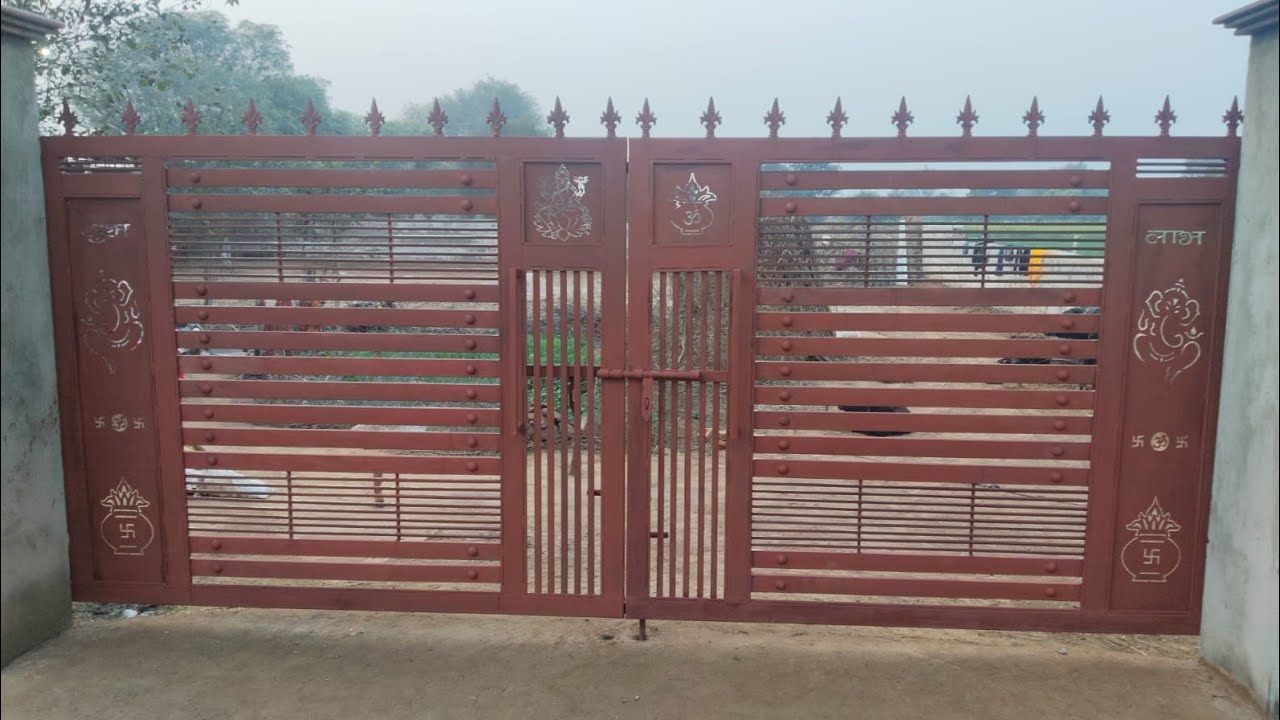 New metal gate design, gate,metal,design, 35000 mein #New gate #gate #welder #sumel #vlog #manish 