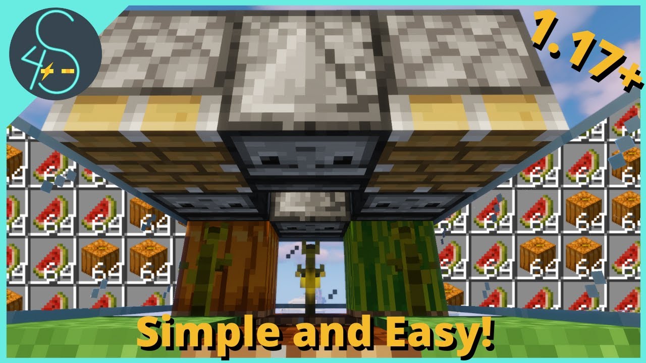 Super Simple Minecraft Melon and Pumpkin Farm [1.19+]