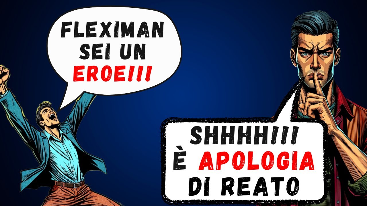 Fleximan: mezza Italia indagata per apologia di reato? | Avv. Giuseppe Di Palo