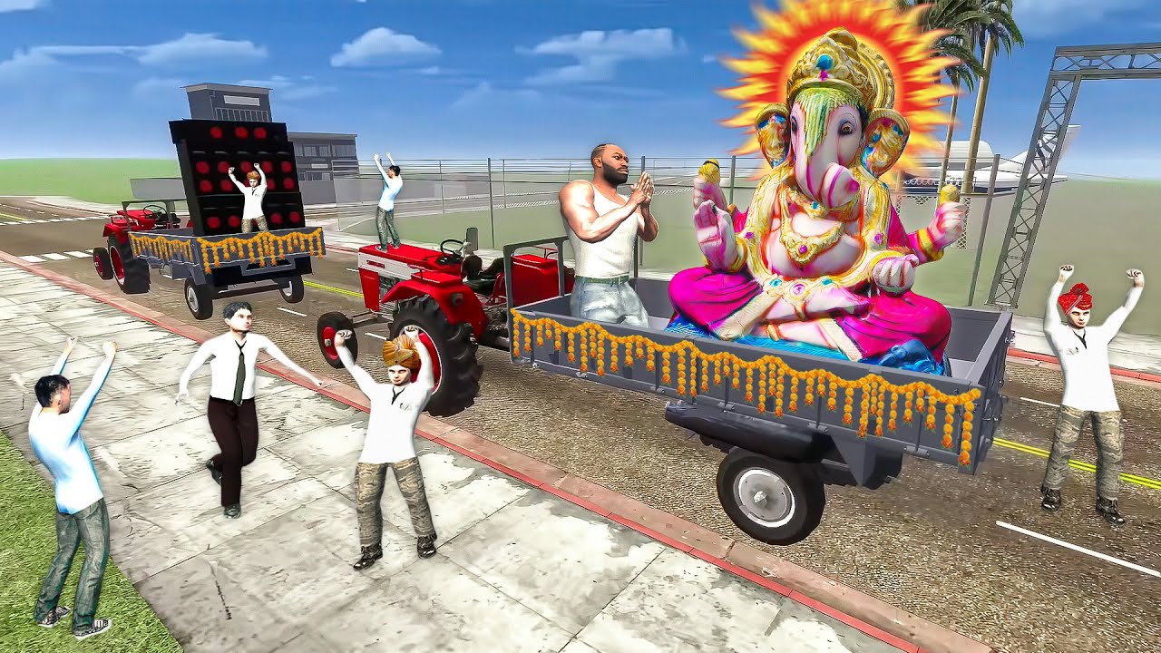🤩Celebrate Ganesh Chaturthi in Indian Bike Driving 3D | GTA 5!