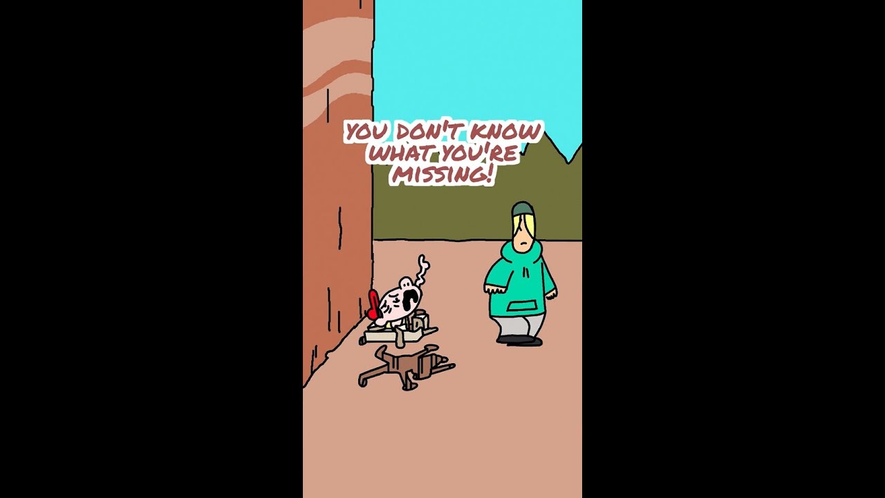 man is always trying to get me to do crazy sh #guypals #animation