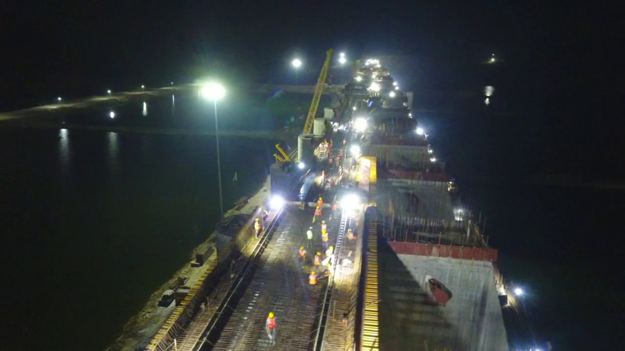 Drone Visuals of Polavaram Project works commencing rapidly