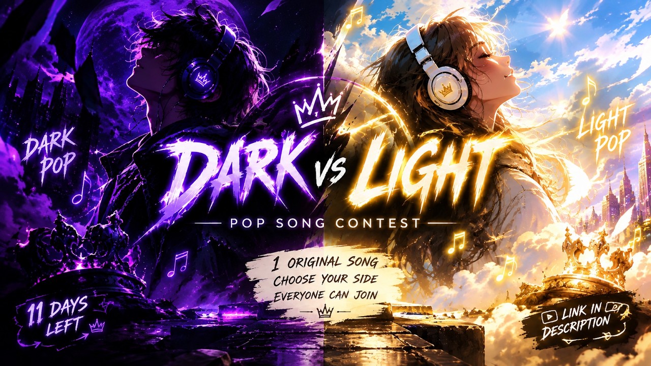 DARK VS LIGHT POP SONG CONTEST ENTER NOW!