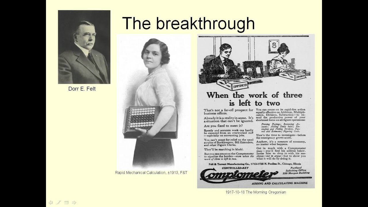 A short history of the Comptometer