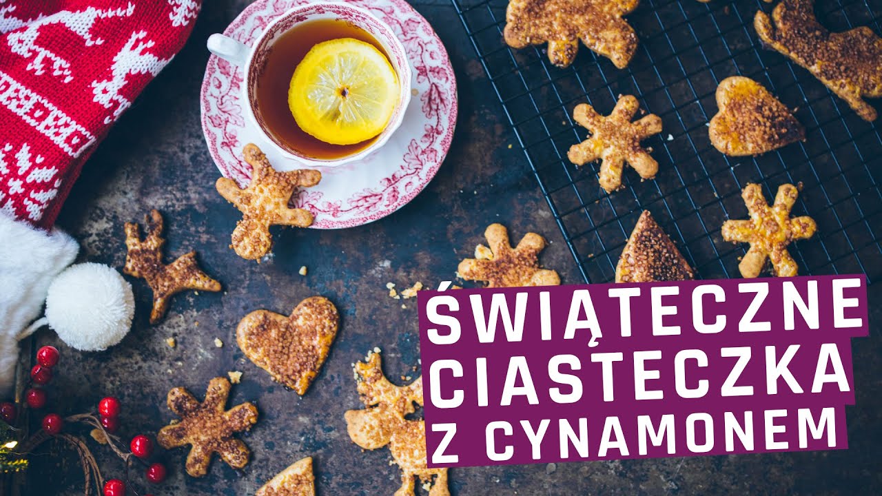 Świąteczne kruche ciasteczka maślane z cynamonem