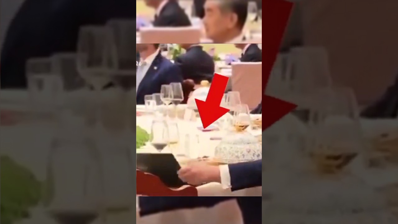 Trump checking xi jinping's note Book in china #shorts #iafplane #bsf #trump #f35