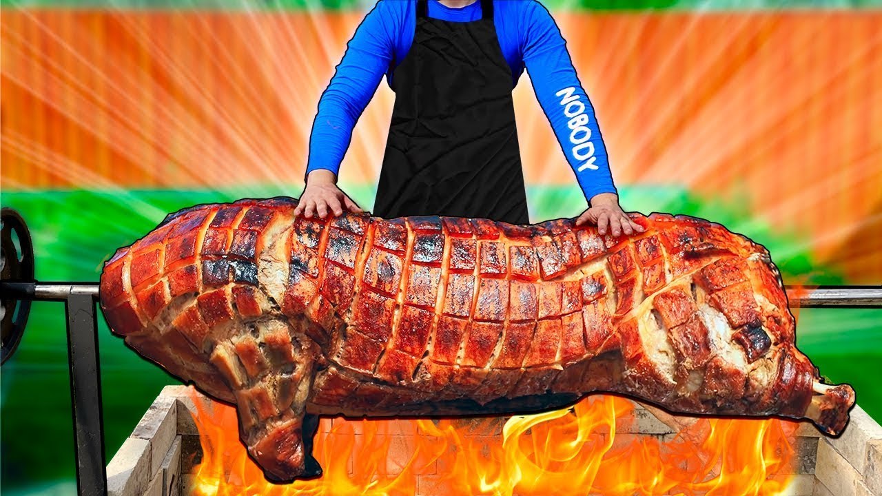 100 Kg Huge Pig Recipe | Big Pig Cooking and Eating by VANZAI COOKING