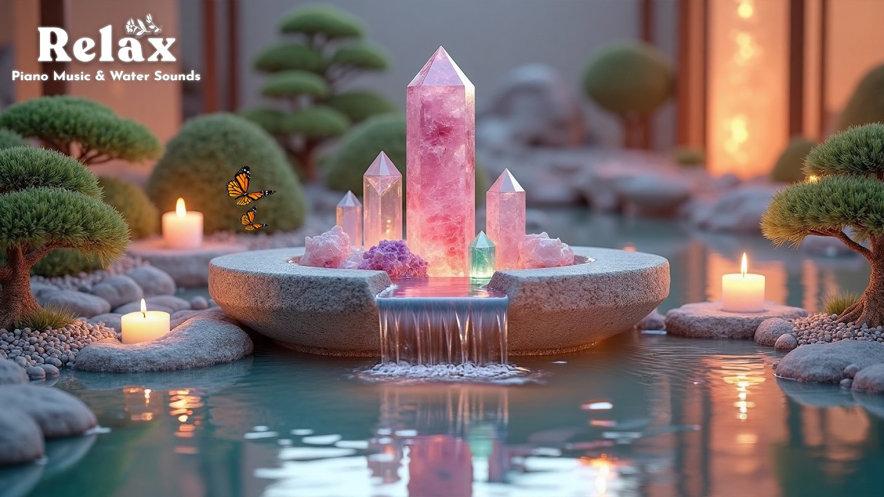 Нежная фортепианная мелодия + звуки воды 🌿 Целебный сон, внутреннее равновесие и спокойствие | Успо
