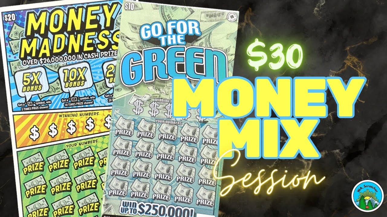 $20 MONEY MADNESS + $10 GO FOR THE GREEN | WA Lottery Scratchers