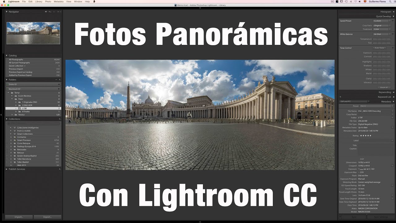 Tutorial de Lightroom - Fotos Panorámicas
