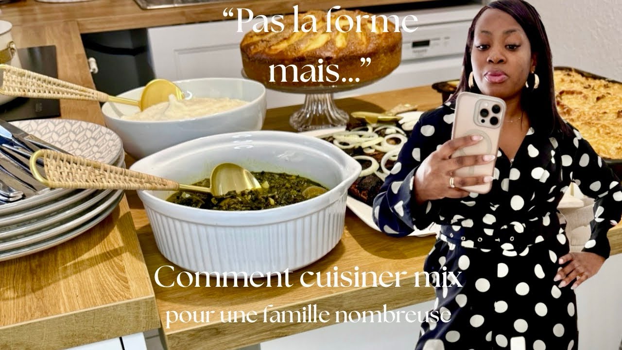 WEEKEND SANS FILTRE EN CUISINE/ FAMILLE XXL/ RECETTE BITEKUTEKU/ POISSON/ GRATIN/GATEAU AUX POMMES
