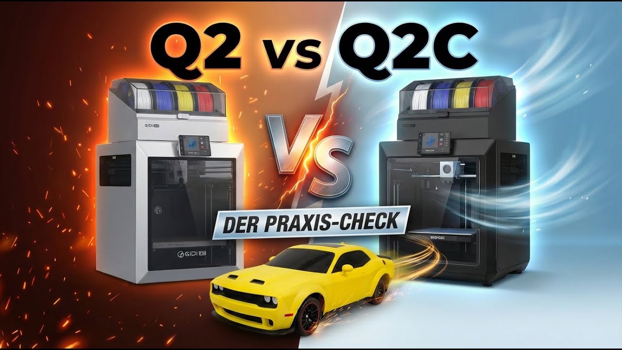 QIDI Q2 vs Q2C: Praxis-Test mit RC-Projekt (DKS Pro)