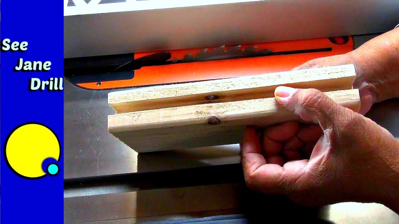 How to Cut a Groove with a Table Saw