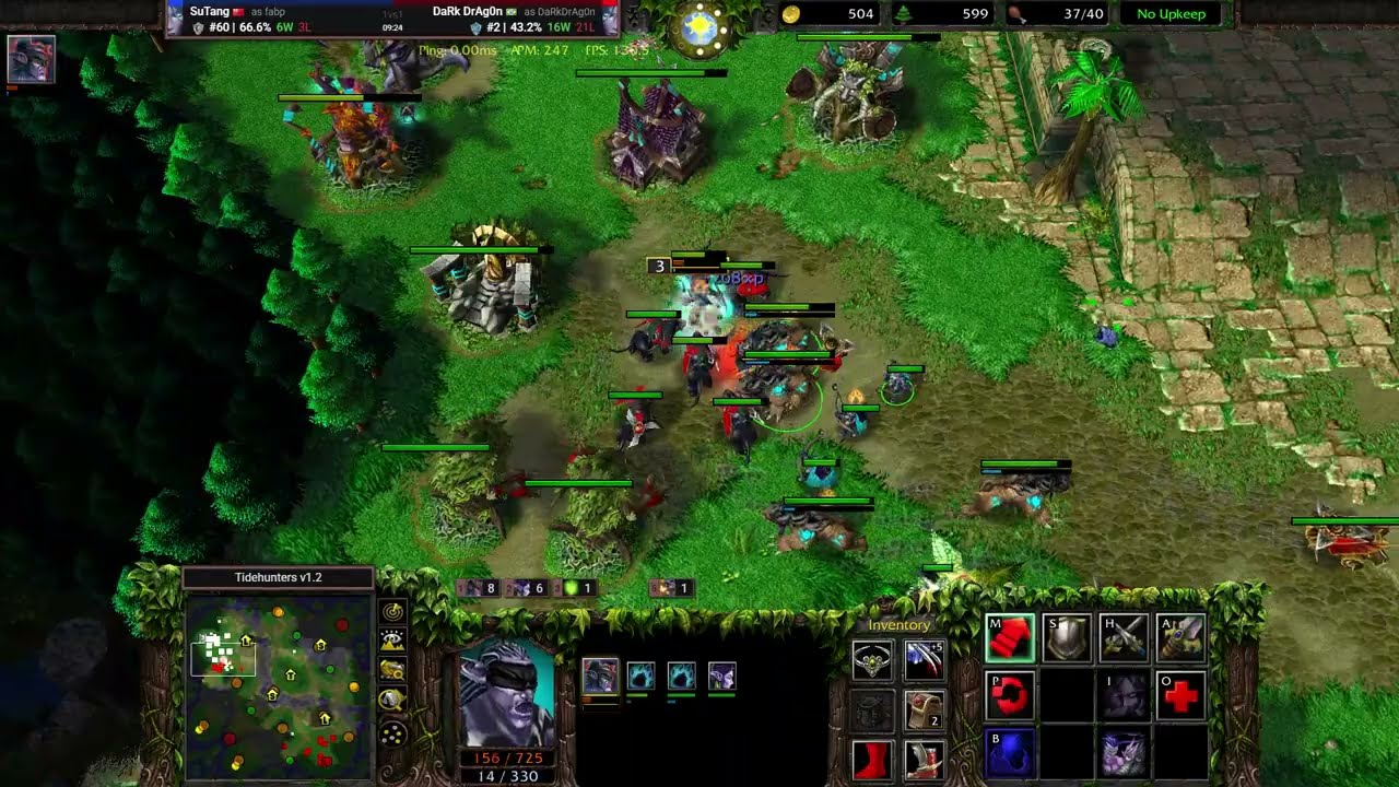 【单DH抗单DH Rush】Warcraft III 1v1 vs 🇧🇷Nightelf MMR 1715 W3C 2.0.4 魔兽争霸III：重制版