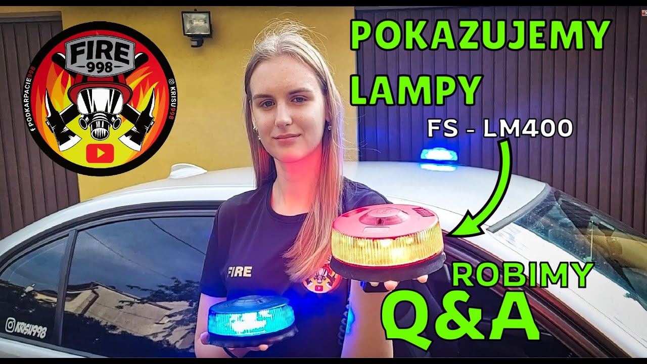 ROBIMY DLA WAS Q&A | ANIA POKAZUJE LAMPĘ LM-400 OD FEDERAL SIGNAL- OMÓWIENIE I POKAZ ŚWIETLNY