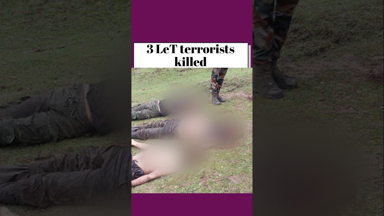 3 Lashkar Terrorists Killed In Kashmir Post Operation Sindoor #kashmir #kashmirnews #modi