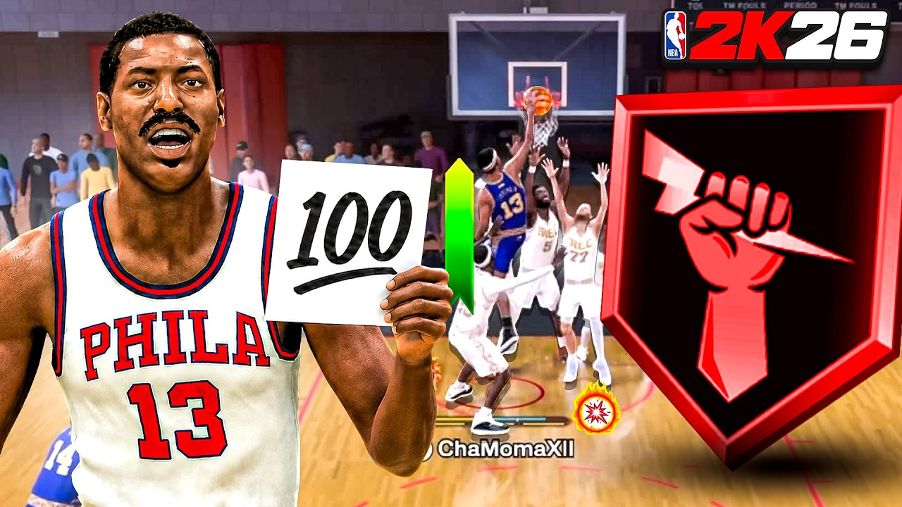 This WILT CHAMBERLAIN BUILD is a UNSTOPPABLE BULLY in NBA 2K26! 100 POINT CHALLENGE