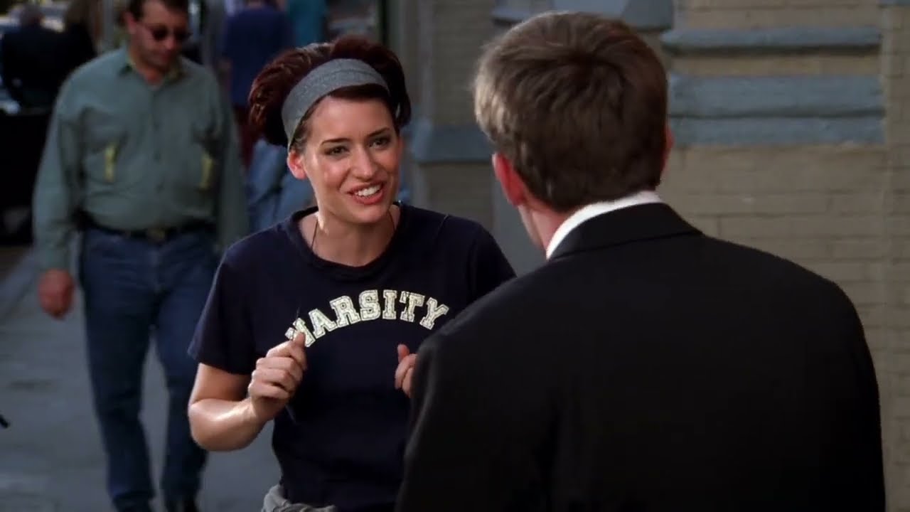 Chandler runs after kathy to say 