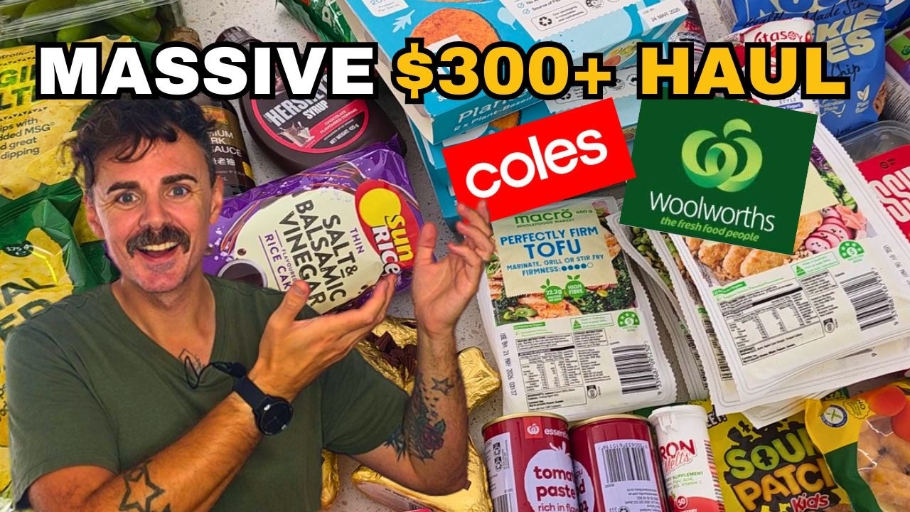 Покупка веганских продуктов на 300 долларов (Woolworths & Coles Australia!)