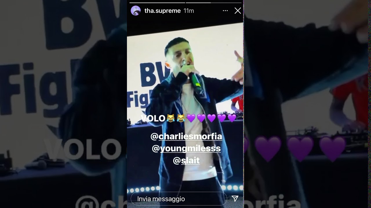 tha supreme canta drilluminazione in una storia