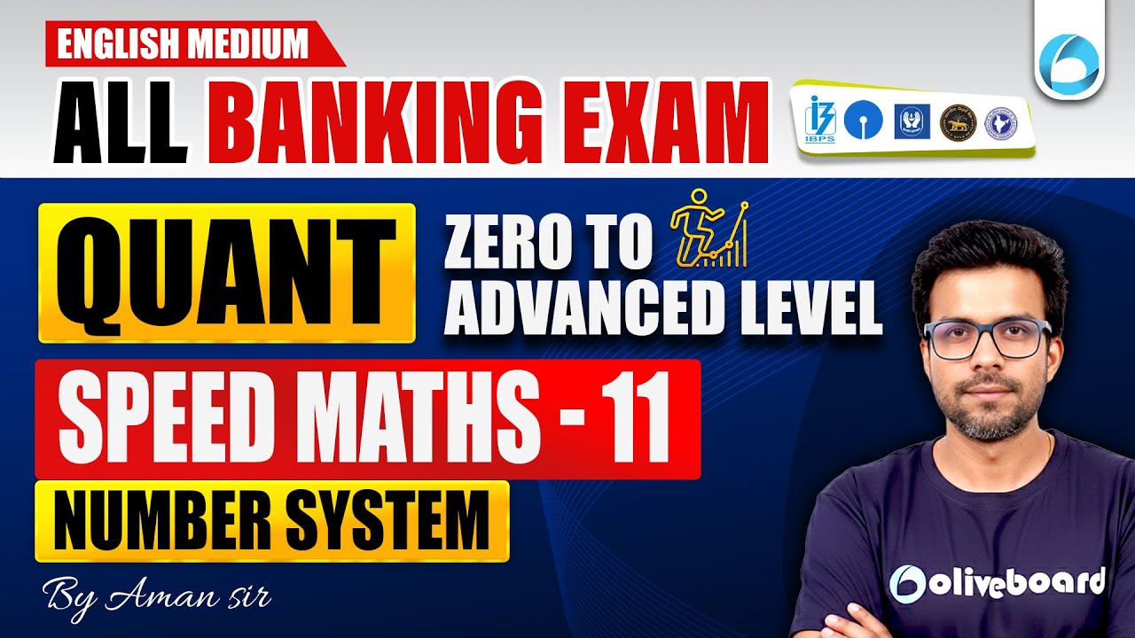 Number System | Speed Maths - 11 | Quant for Bank Exams in English | Zero to Advance Level