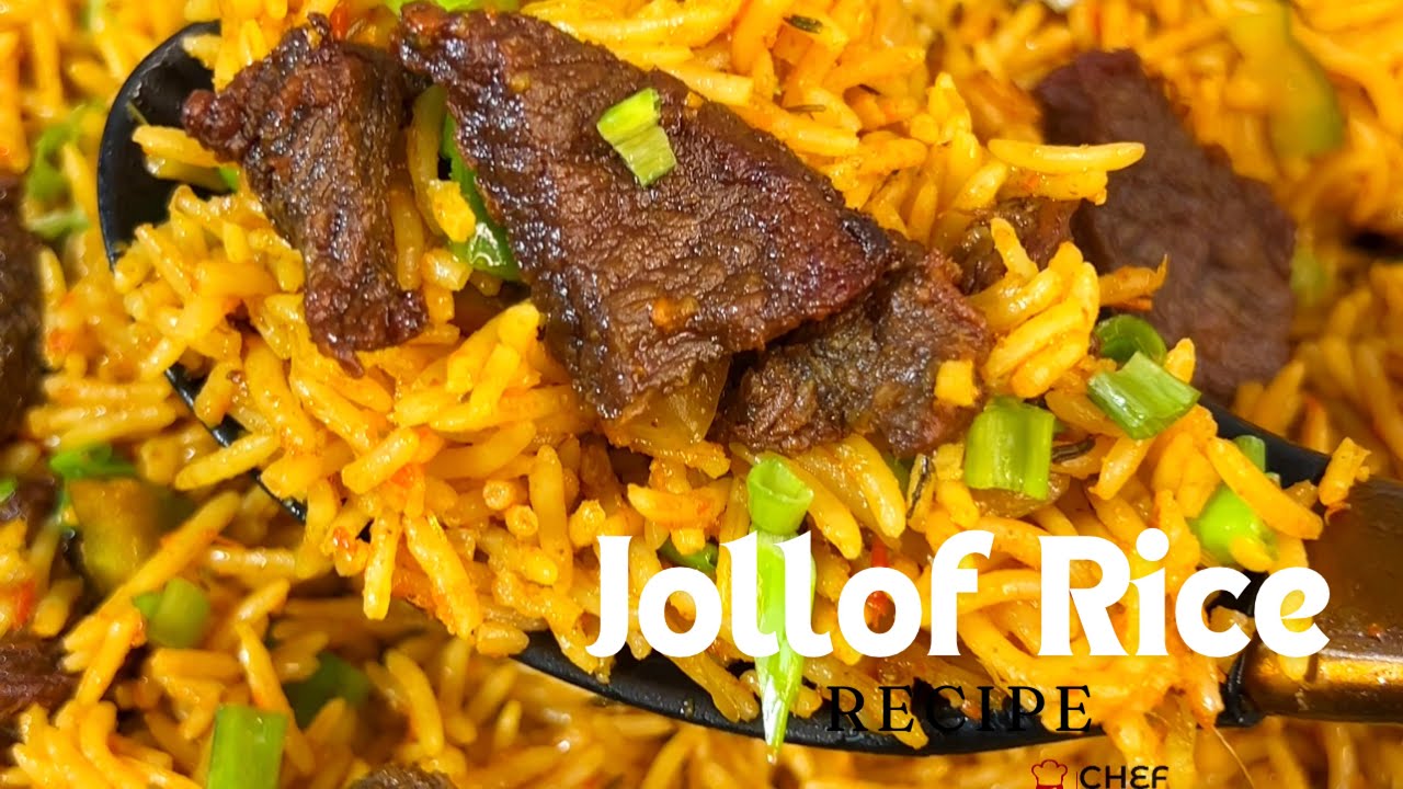 BANGING NIGERIAN JOLLOF RICE | step by step | chef Amors