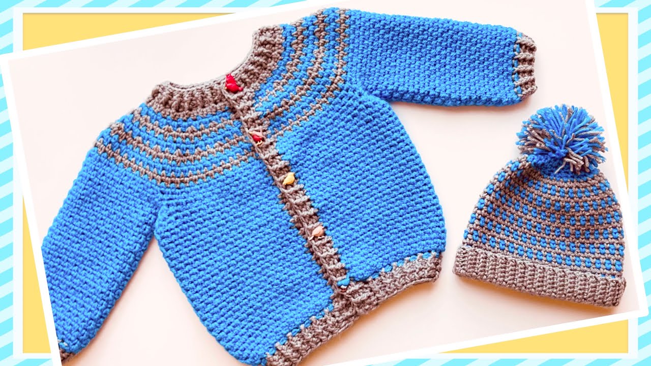 Aprende a tejer una Camperita, Chaqueta o Abrigo a Crochet con este paso a paso super facil