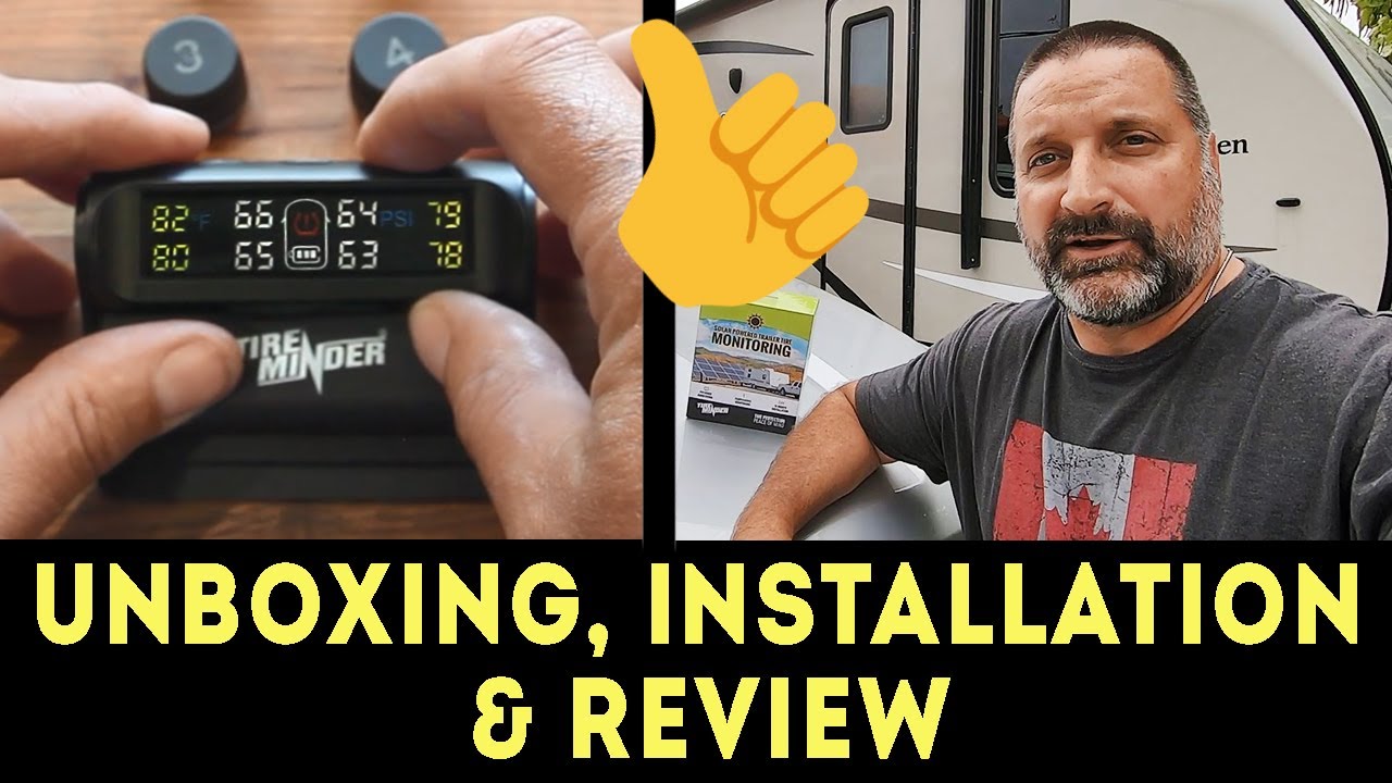 TireMinder Solar Powered Trailer TPMS Unboxing, Installation & Review
