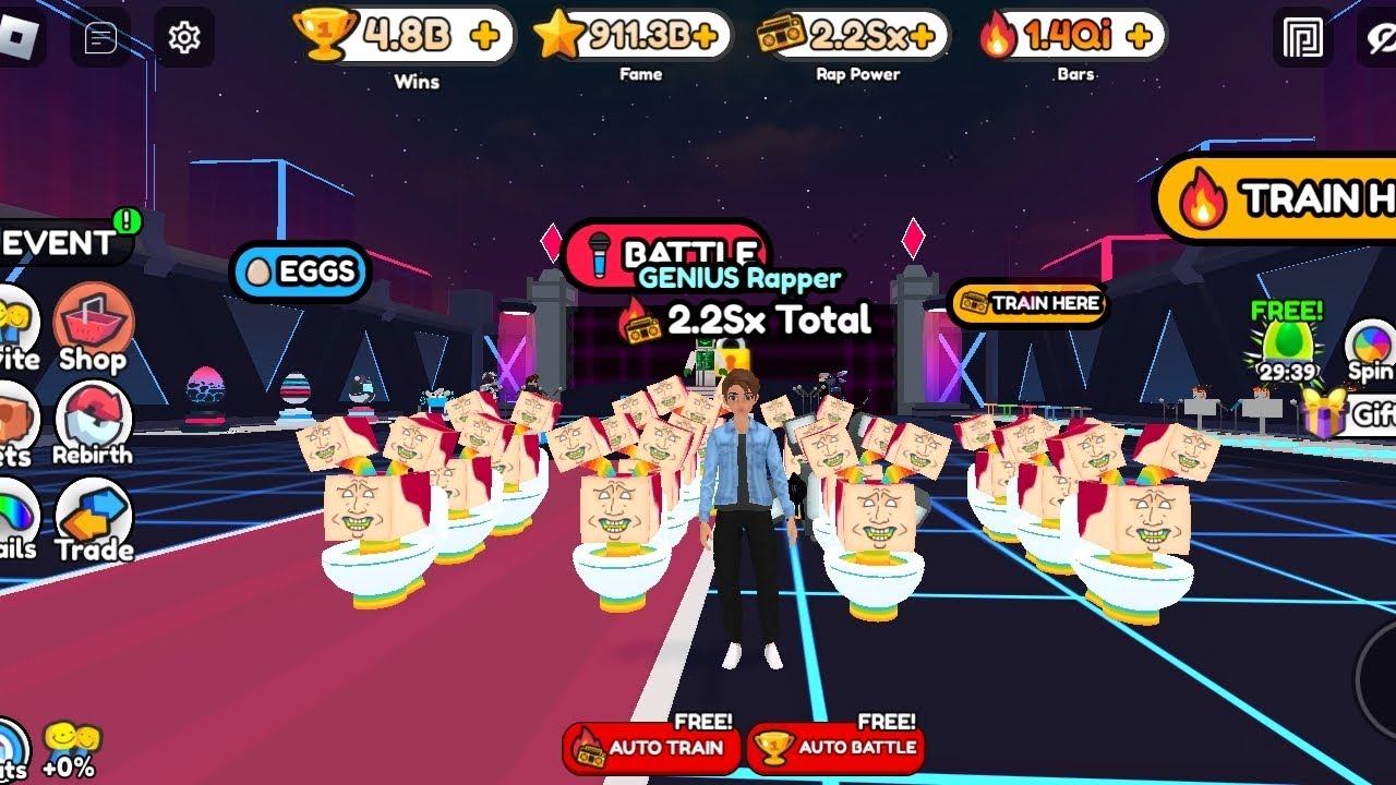 Playing rap Battle simulator