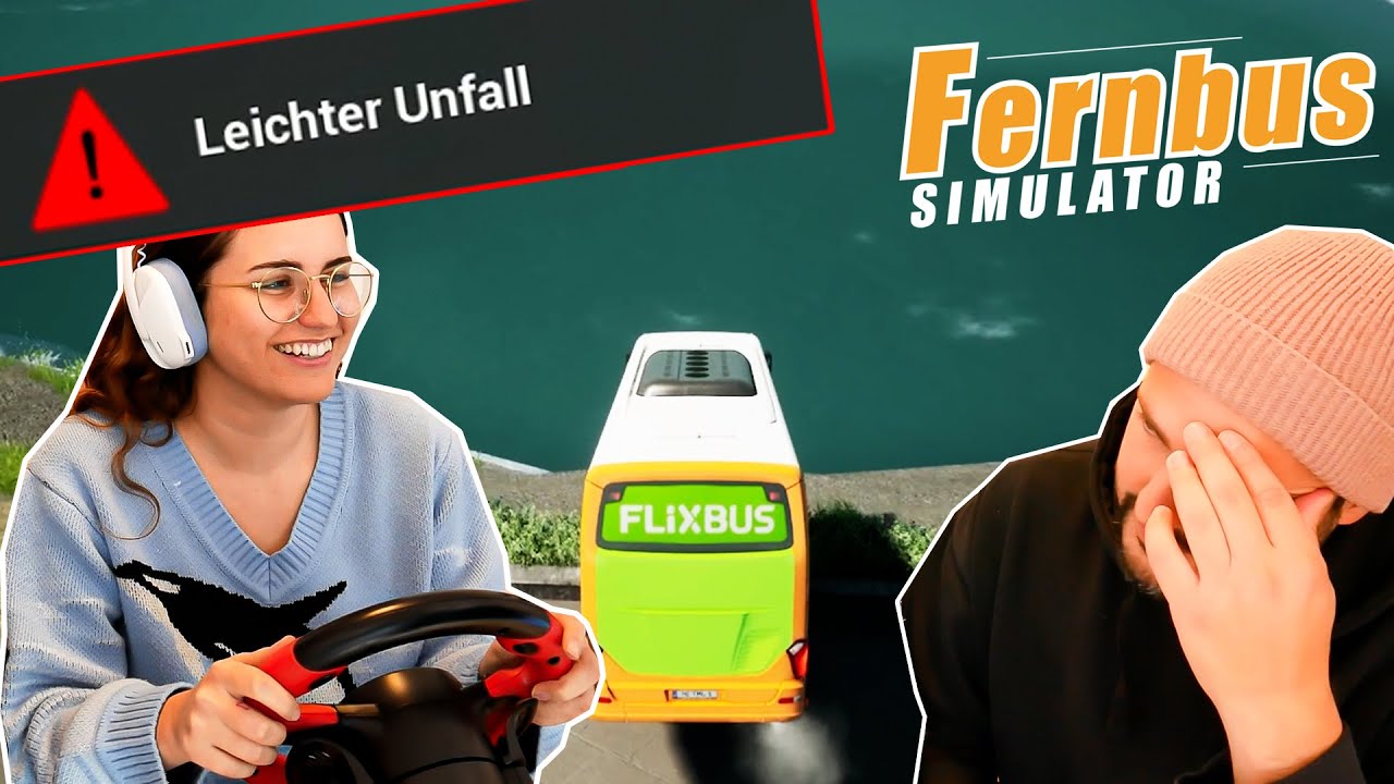DANIA FÄHRT UNS ZU IHRER HOCHZEIT & es endet im SEE! Fernbus Simulator mit Kaan & Dania