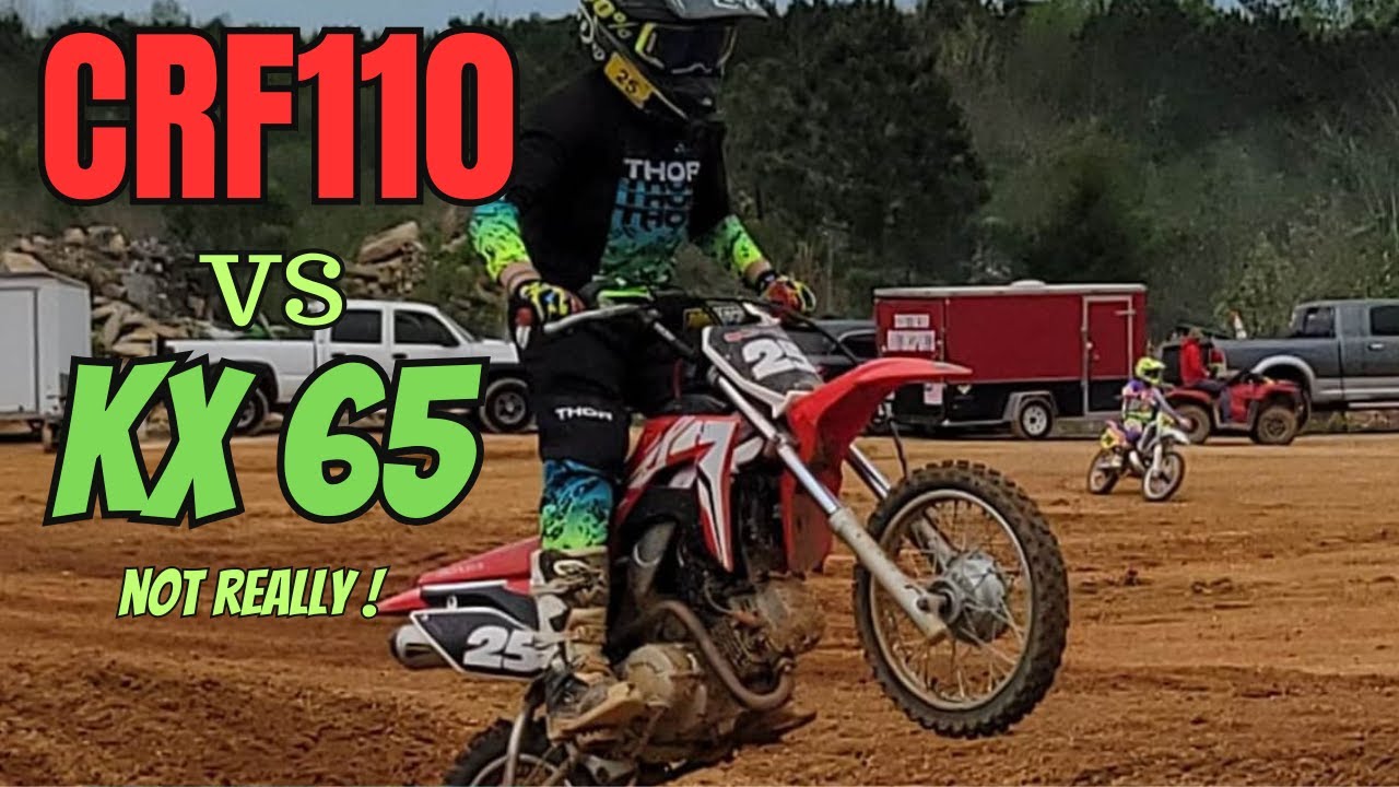 Who Wins This Epic Battle: KX65 vs CRF110f?! (Not Really)