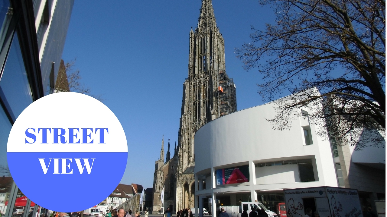 STREET VIEW: Innenstadt von Ulm in GERMANY