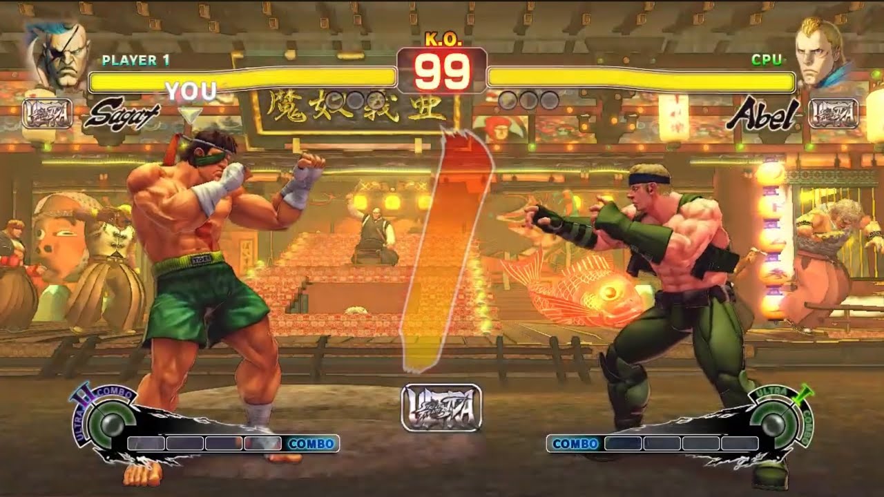 USF4 - Sagat Vs Abel 