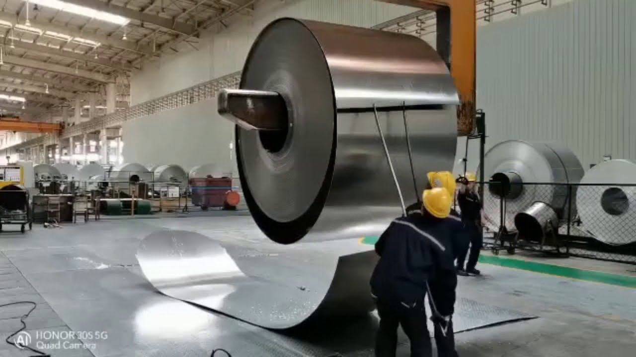 DC aluminum coil production processing