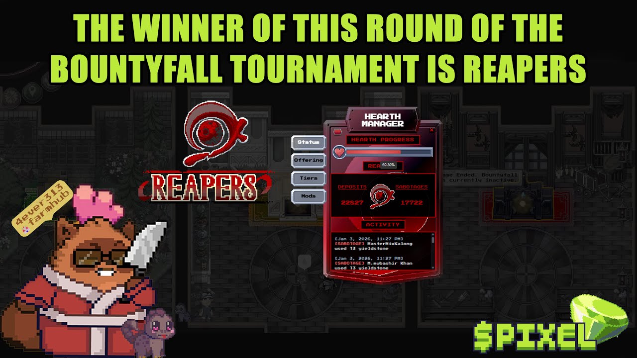 The thrilling final moments of Bountyfall (Congratulations to the Reapers) 😍😯🫣