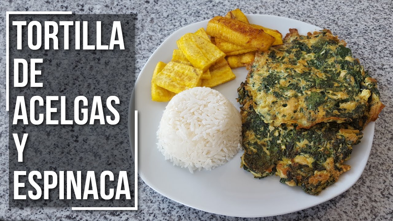 🍽 Tortilla de acelgas y espinaca - Preparación paso a paso | Estilo Marilin