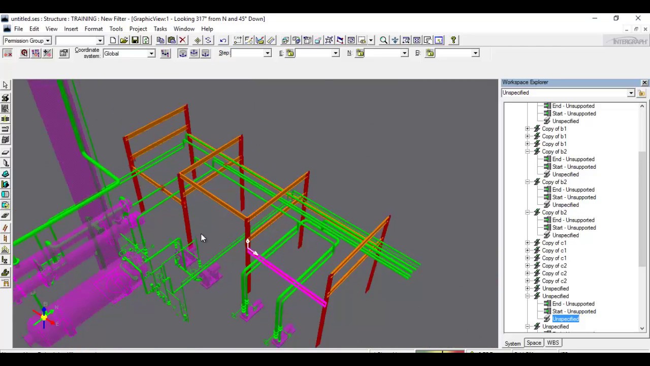 SP3D STRUCTURAL TUTORIAL FOR BEGINNERS-PART-1